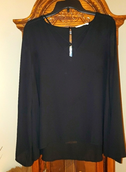 Lush Tops - LUSH Women's V-neck with Criss-cross Tie Tunic